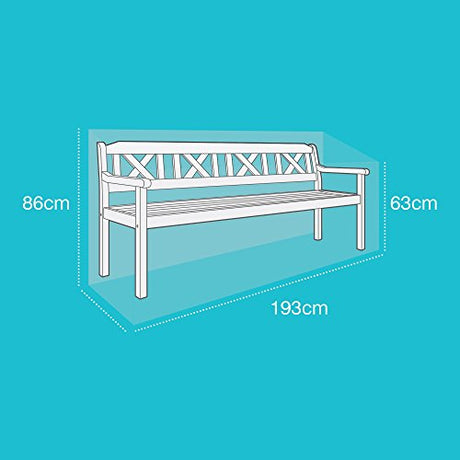 Etree Standard 4 Seat Large Bench Cover Reversible Green Black