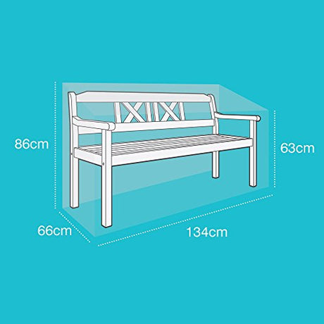 Etree Standard 2 Seat Bench Cover, Reversible Green & Black
