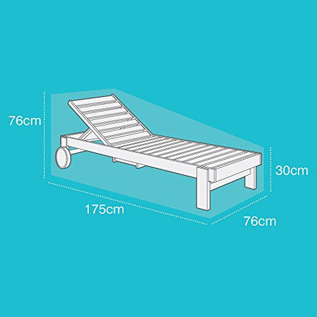 Etree Sunbed Cover, Reversible Green/Black