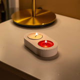 Gloria Home Concrete Double Tealight Holder