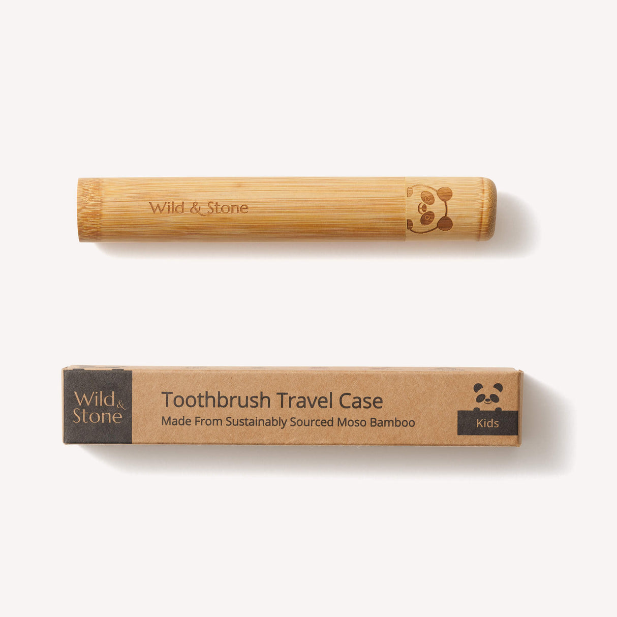 Wild & Stone Bamboo Toothbrush Travel Holder for Kids