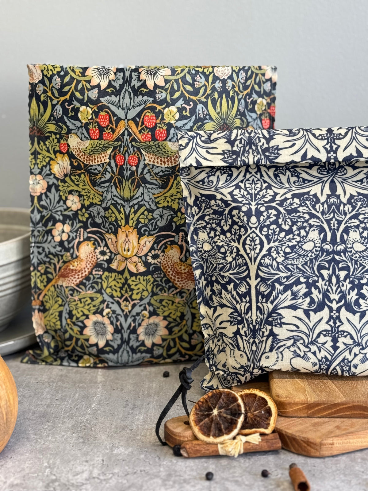 Lou-bees William Morris Beeswax Bag