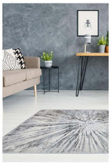 Abstract Burst Grey Rug D149A by The Rugs