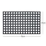 Nicoman Heavy Duty Non Slip Rubber Ring Entrance Doormat