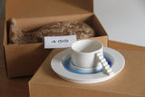 4AM Studio Castle Coffee Set Blue Glass Moat