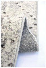 The Rugs Abstract Vintage Cream & Grey Rug D176A