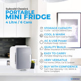 Subcold Classic 4L Mini Fridge