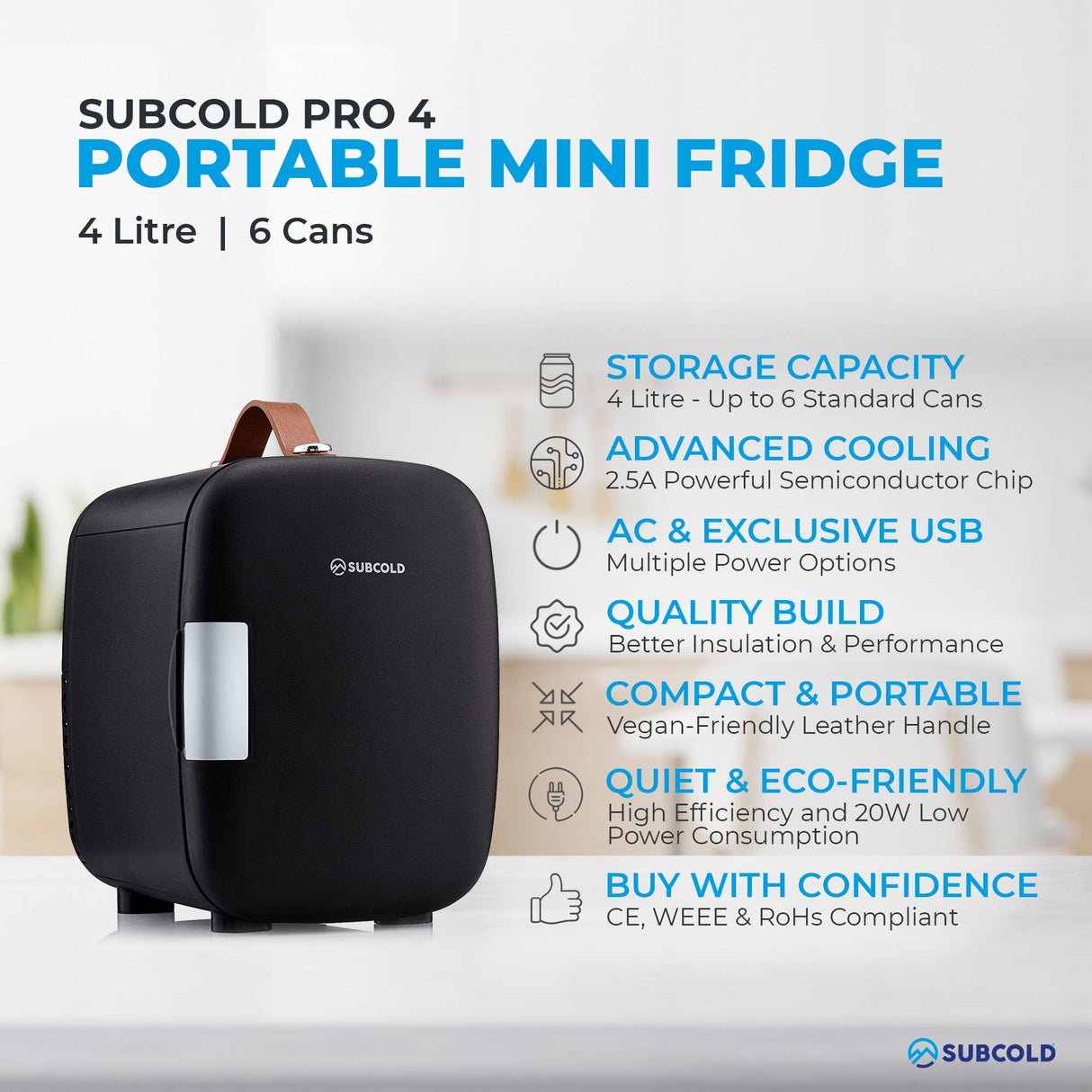 Subcold Pro Mini Fridge - 4L