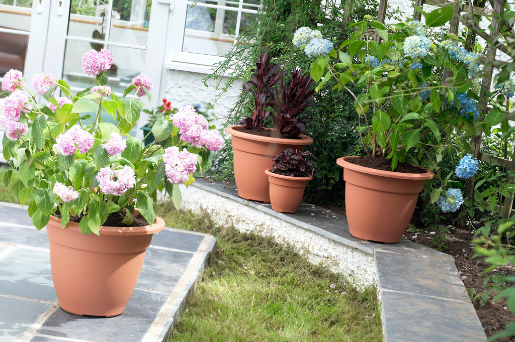 Whitefurze Terracotta Round Bell Planter, 55cm