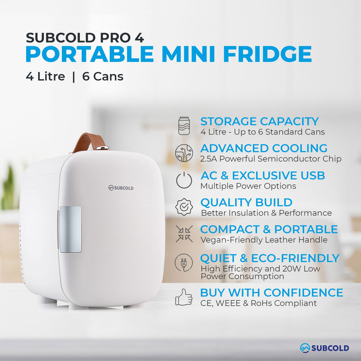 Subcold Pro Mini Fridge - 4L