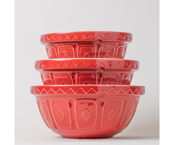 Mason Cash Colour Mix S12 Mixing Bowl, 29cm, Red