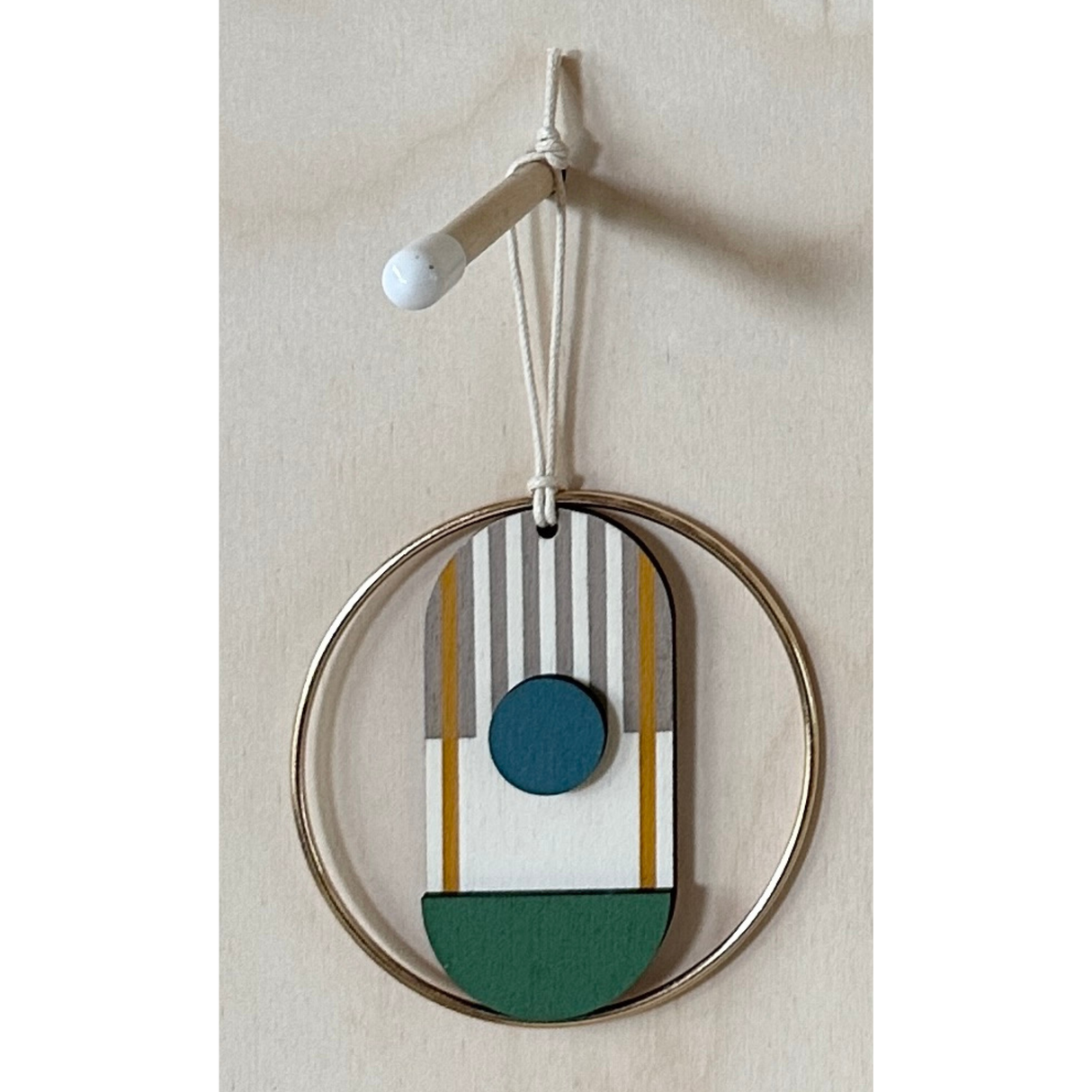 Small Geometric Wall Hanging | Mini Wooden Decoration