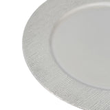 Rinkit Round Ribbed Charger Plates Set 33cm - 18pc