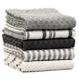 5 Pack Super Absorbent Check Quick Drying Cotton Terry Kitchen Tea Towels by OLIVIA ROCCO