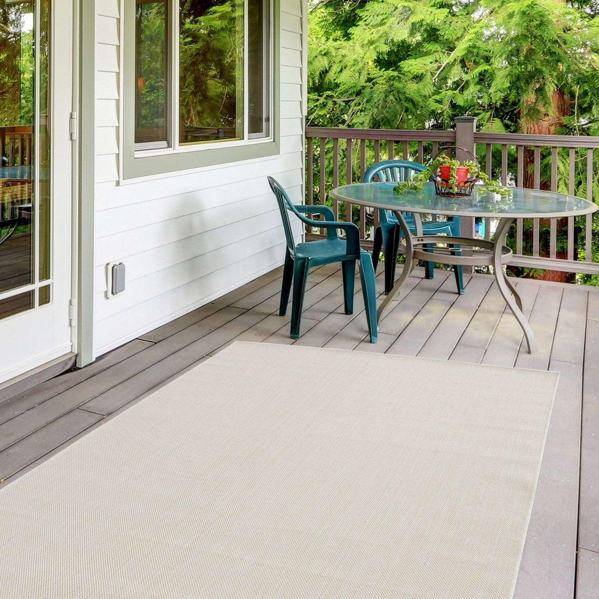 The Rugs Ecology Outdoor Rug Cream 500C