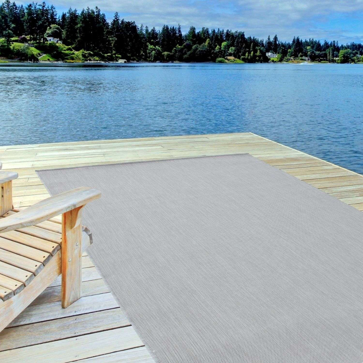 Ecology Outdoor Rug Grey 500G | Weather‑Resistant Patio
