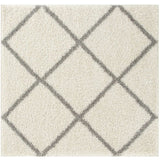 Moroccan Ivory Shaggy Rug 500 | The Rugs