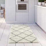 Moroccan Ivory Shaggy Rug 500 | The Rugs