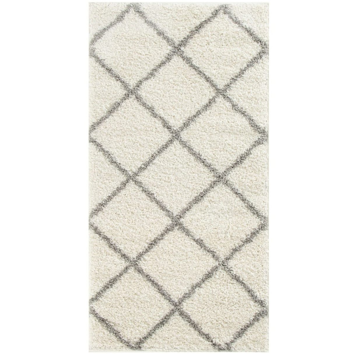Moroccan Ivory Shaggy Rug 500 | The Rugs