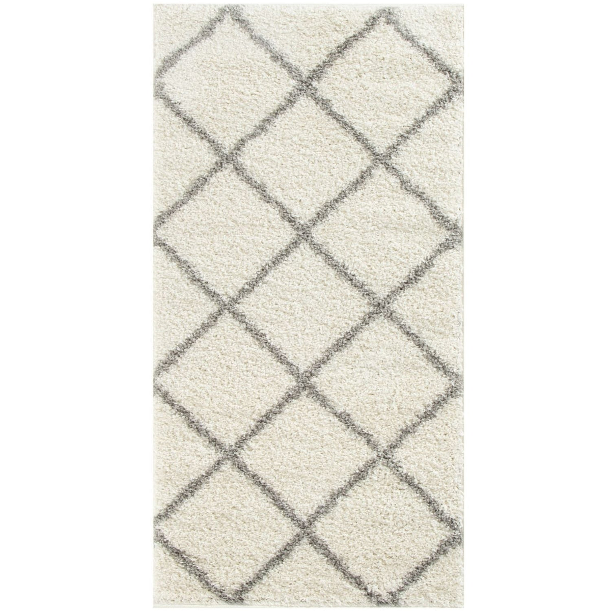 Moroccan Ivory Shaggy Rug 500 | The Rugs