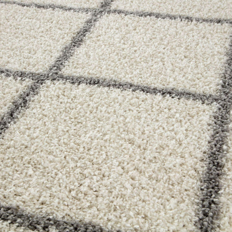 Moroccan Ivory Shaggy Rug 500 | The Rugs