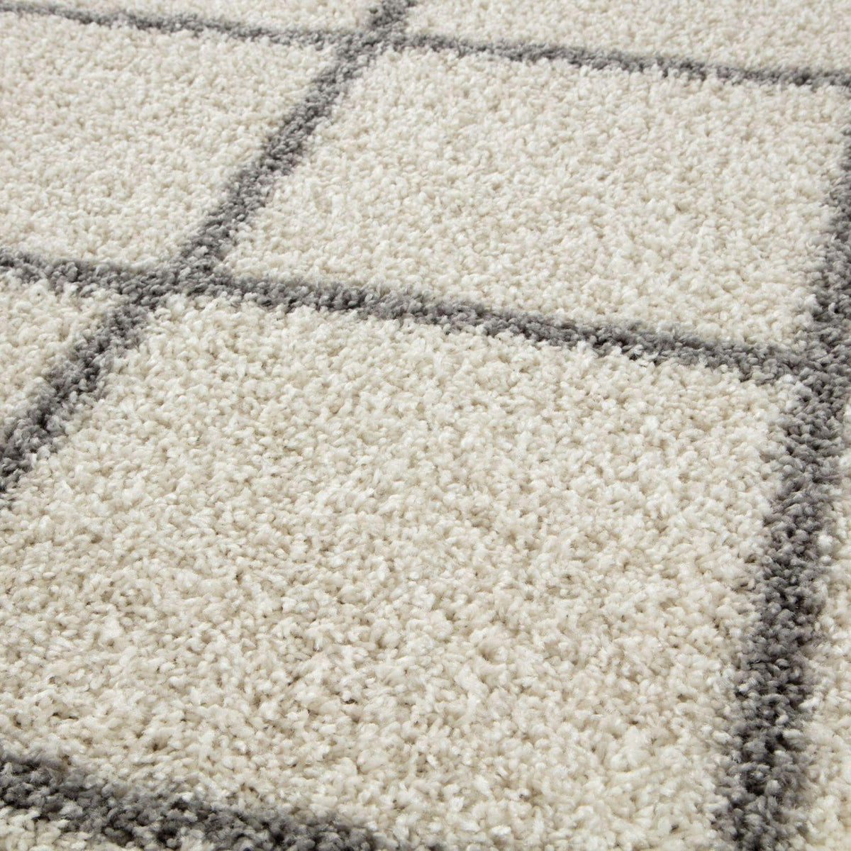 Moroccan Ivory Shaggy Rug 500 | The Rugs