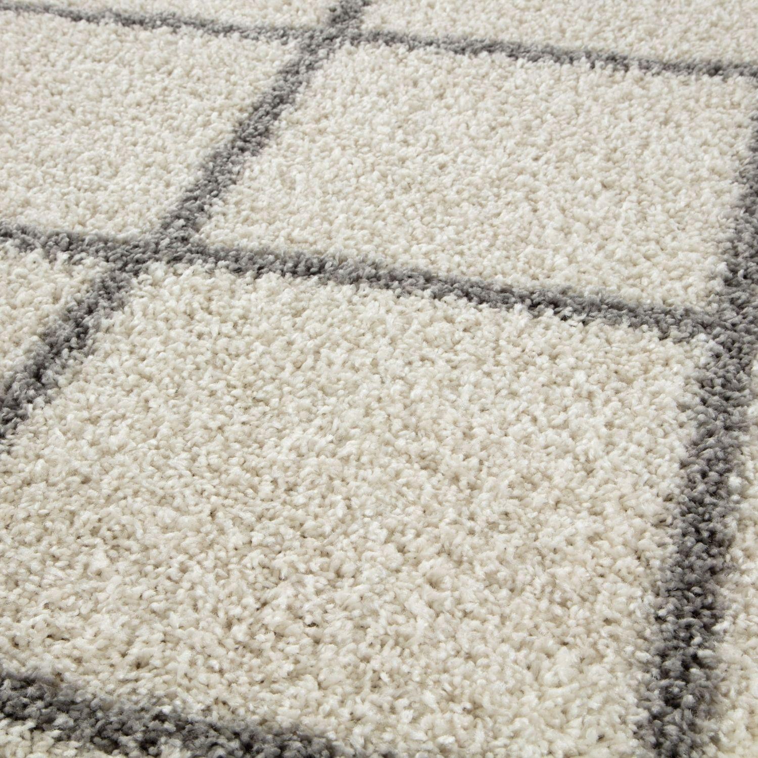 Moroccan Ivory Shaggy Rug 500 | The Rugs