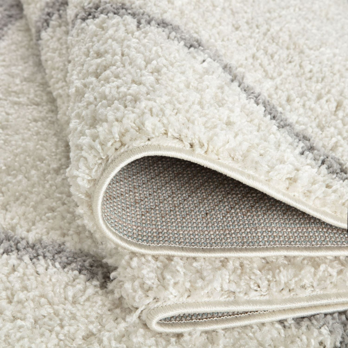 Moroccan Ivory Shaggy Rug 500 | The Rugs