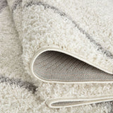 Moroccan Ivory Shaggy Rug 500 | The Rugs