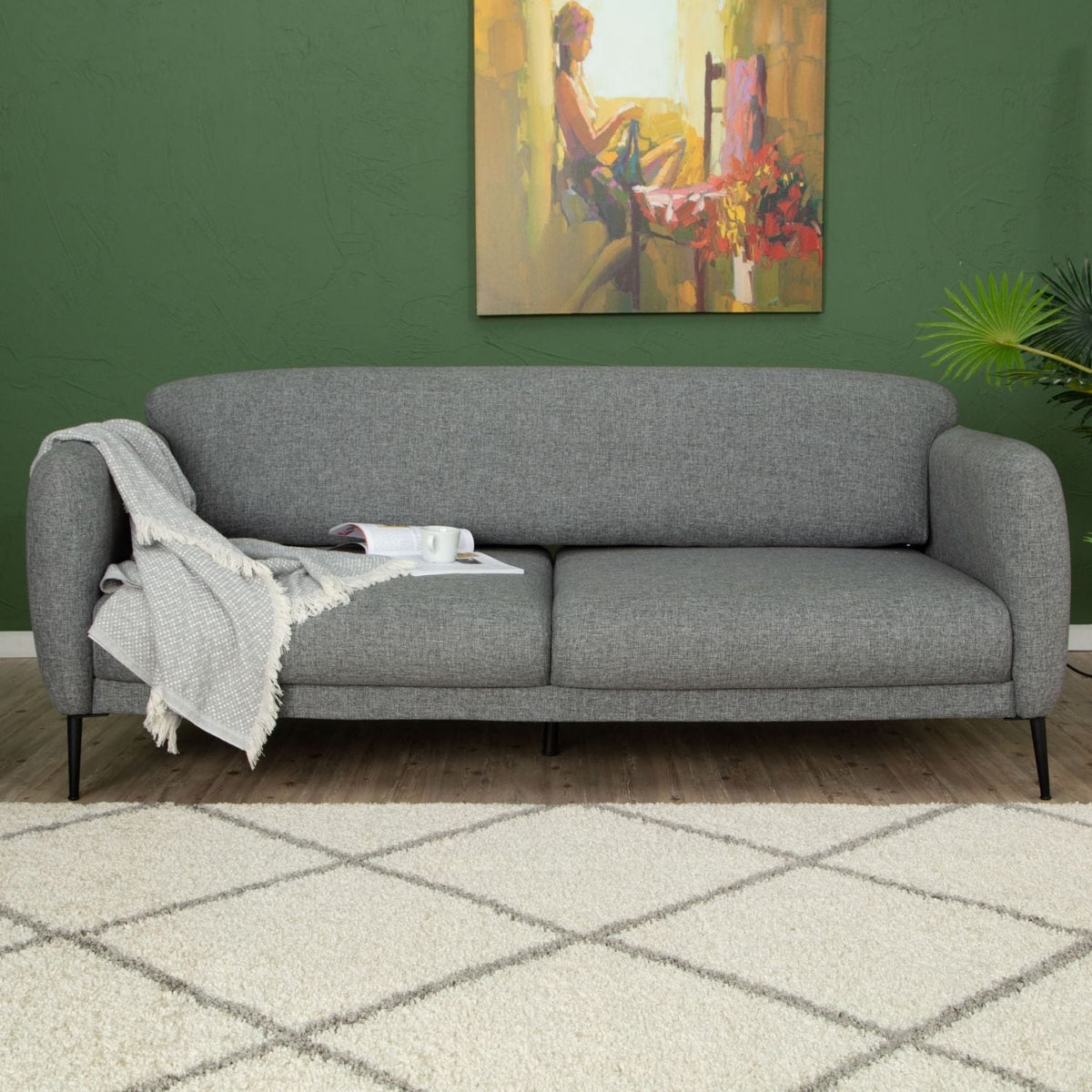 Moroccan Ivory Shaggy Rug 500 | The Rugs