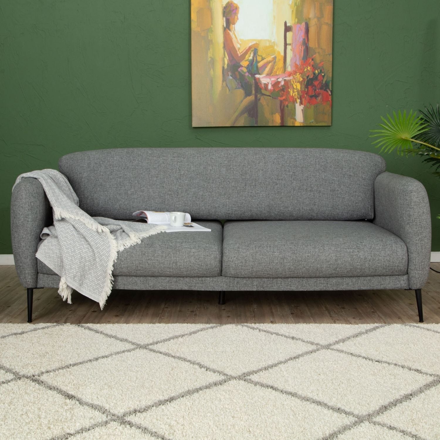 Moroccan Ivory Shaggy Rug 500 | The Rugs