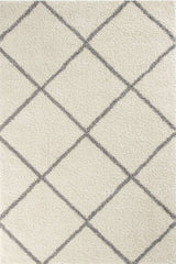 Moroccan Ivory Shaggy Rug 500 | The Rugs