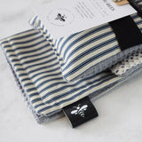 Lou-bees French Inspired Navy Stripe Kitchen Trio