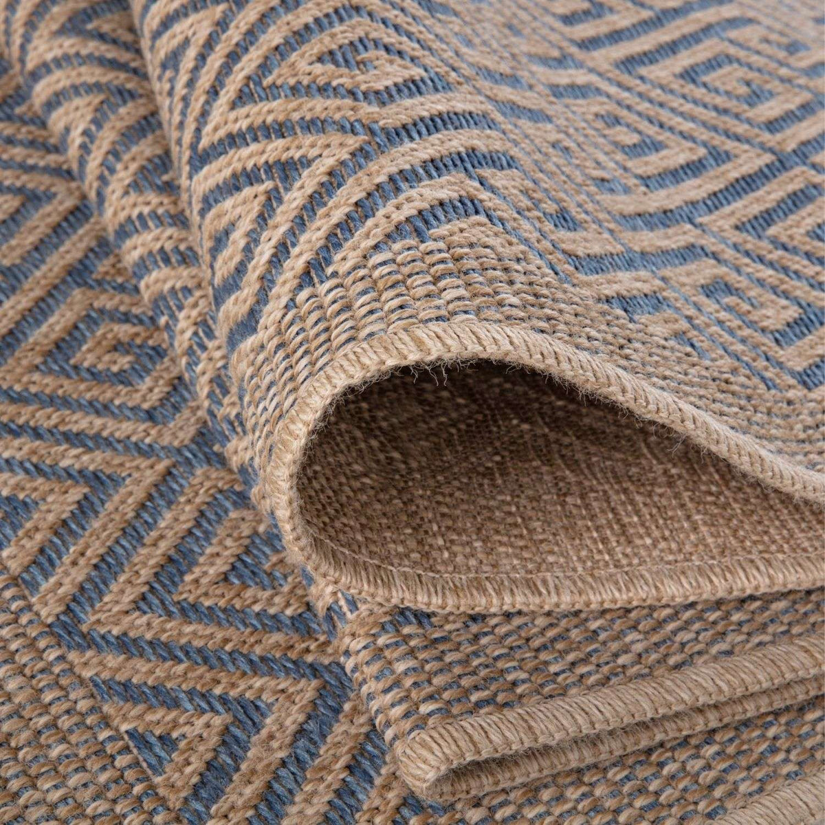 Nature Outdoor Weather‑Resistant Patio & Garden Rug Blue | The Rugs