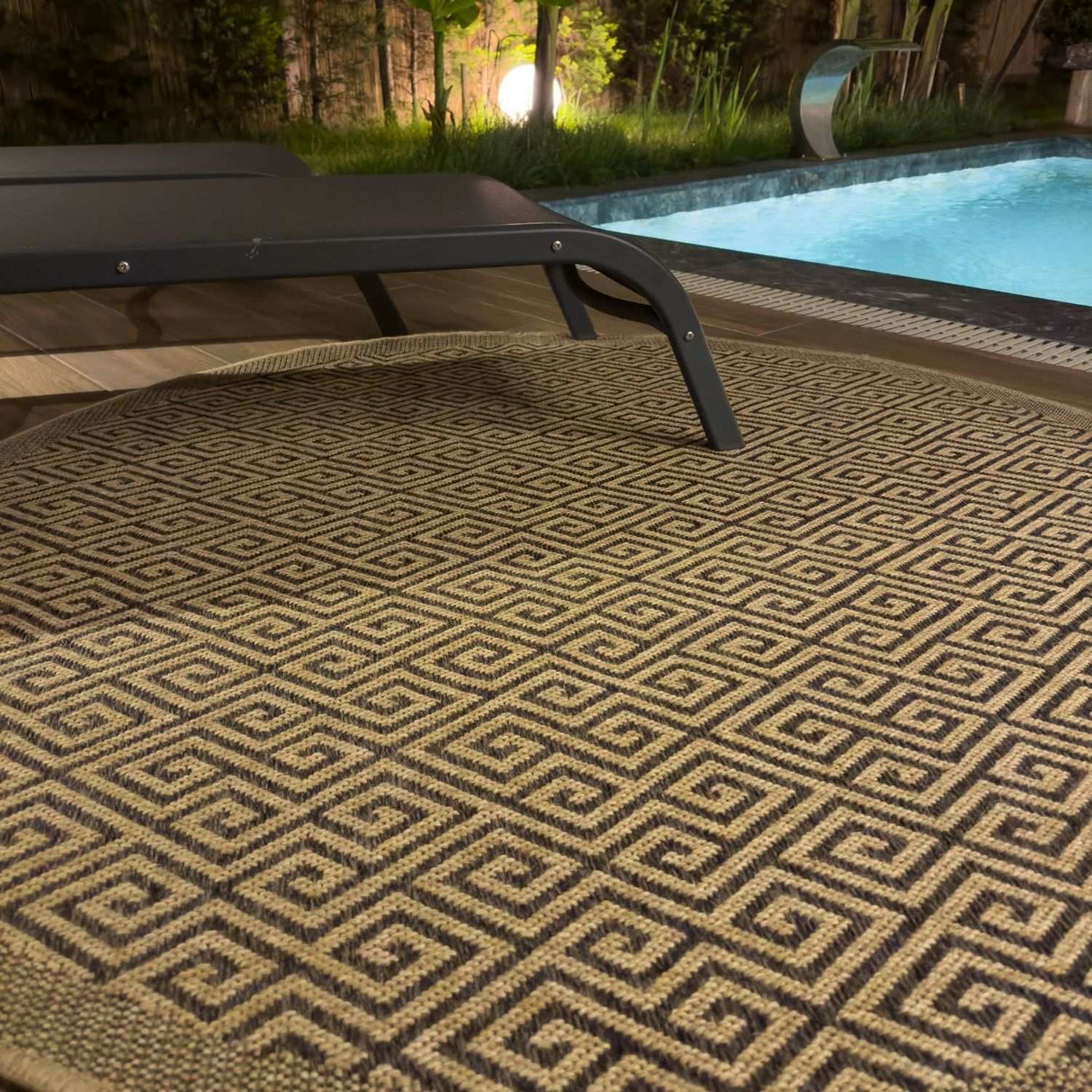 Nature Outdoor Rug Dark Grey by The Rugs