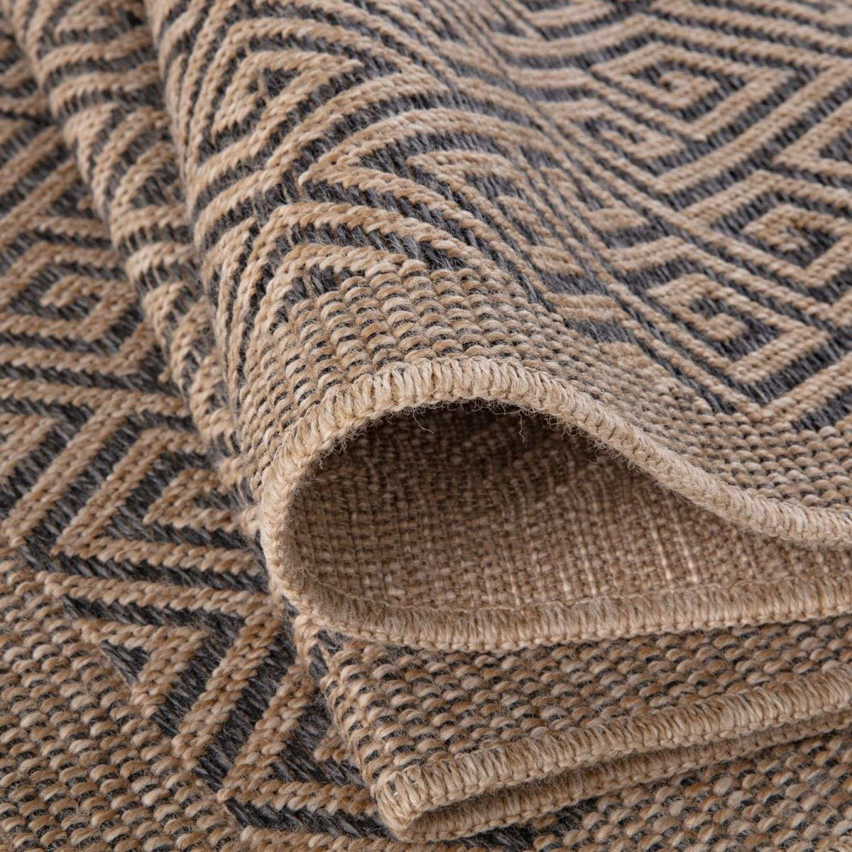 Nature Outdoor Rug Dark Grey by The Rugs