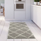 Moroccan Grey Shaggy Rug | 510