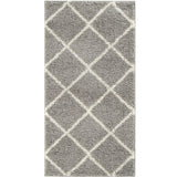 Moroccan Grey Shaggy Rug | 510