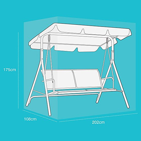 Etree Standard 2 Seat Swing Hammock Cover - Reversible Green & Black