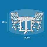 Small Round Patio Set Cover Reversible Green Black | Etree