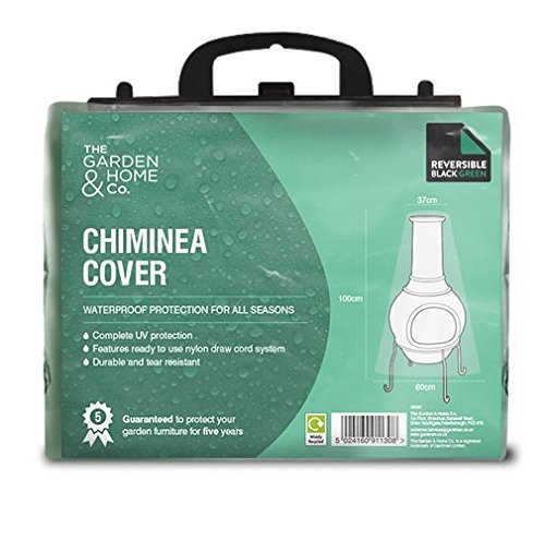 Etree Standard Chiminea Cover, Reversible Green & Black