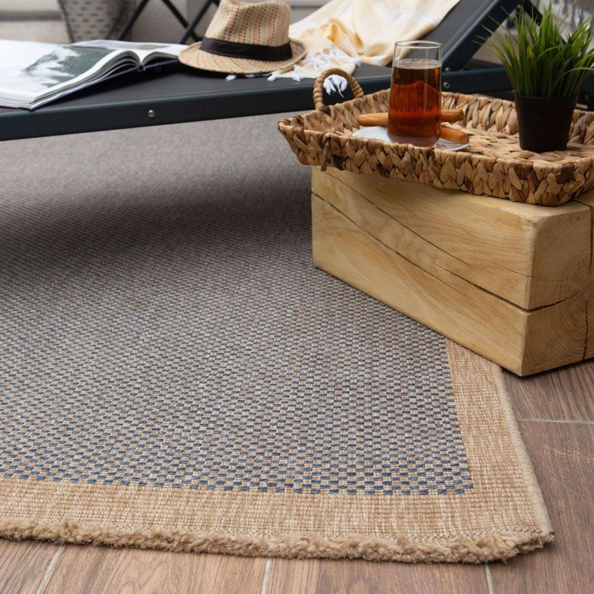 The Rugs Nature Outdoor Rug Blue 5200B