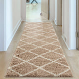 Moroccan Beige Shaggy Rug | 520