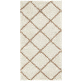 Moroccan Ivory Shaggy Rug 530 by The Rugs