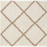 Moroccan Ivory Shaggy Rug 530 by The Rugs