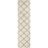 Moroccan Ivory Shaggy Rug 530 by The Rugs