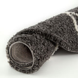 Moroccan Dark Grey Shaggy Plush Indoor Floor Rug 540 | The Rugs