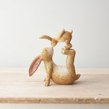 Blush & Bale Kissing Bunnies - 18cm x 17.5cm x 8.5cm