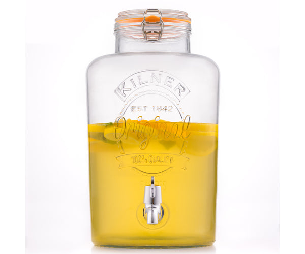 Kilner Clip Top Round Drinks Dispenser, 8L