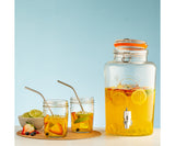 Kilner Clip Top Round Drinks Dispenser, 5L